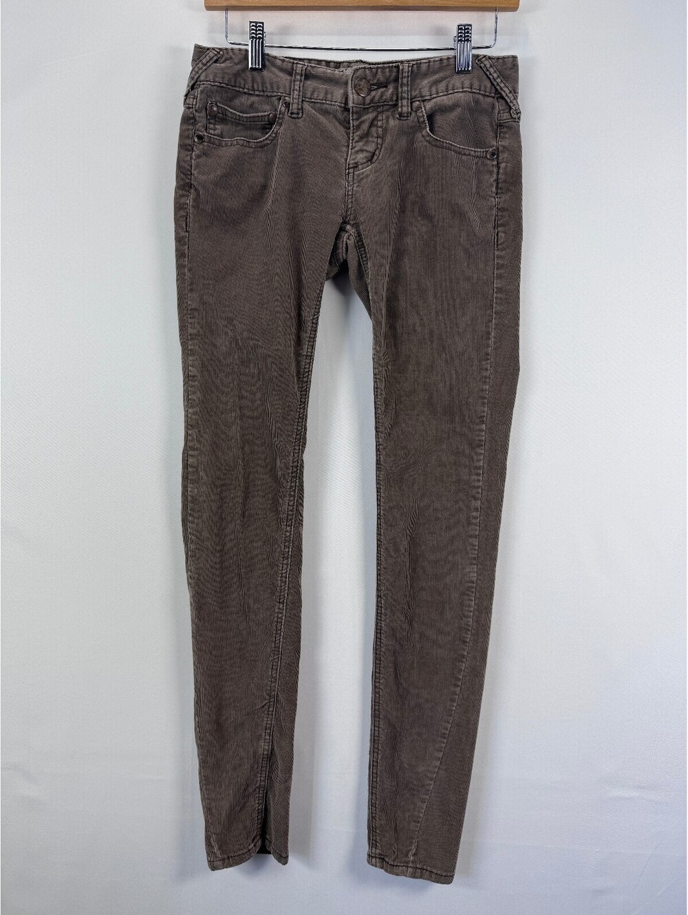 Free People Premium Brown Corduroy Pants Women's sz 25 Boho Dark Academia